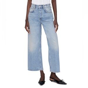 Anine Bing Heath High-Rise Baggy Jeans in Light Wash